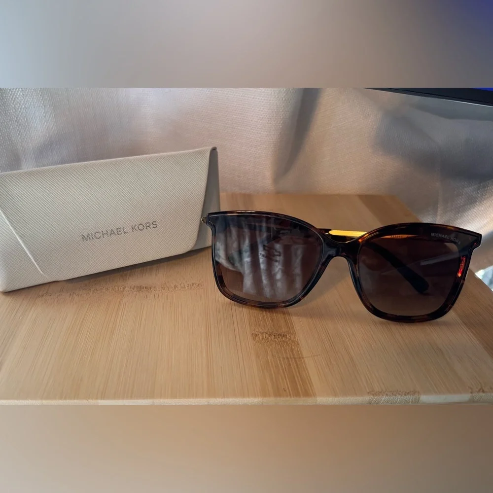 Michael Kors Brown Tortoise Sunglasses - Picture 1 of 6